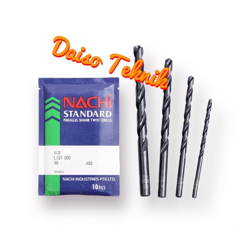MATA BOR besi Nachi 10 mm /  HSS ORIGINAL / Mata bor berkualitas