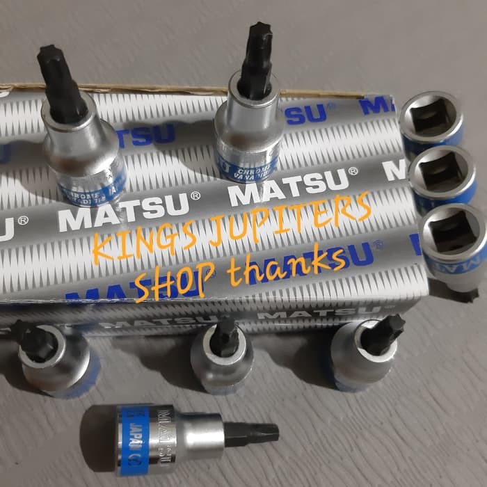 MATSU JAPAN MATA SOK T40 atau T50 MATSU KUNCI BINTANG STAR BIT sok bintang pendek Matsu