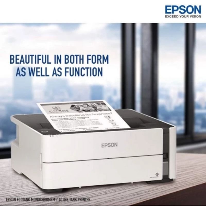 Printer Epson EcoTank Monochrome M1140 Ink Tank Hitam Print Only Mono