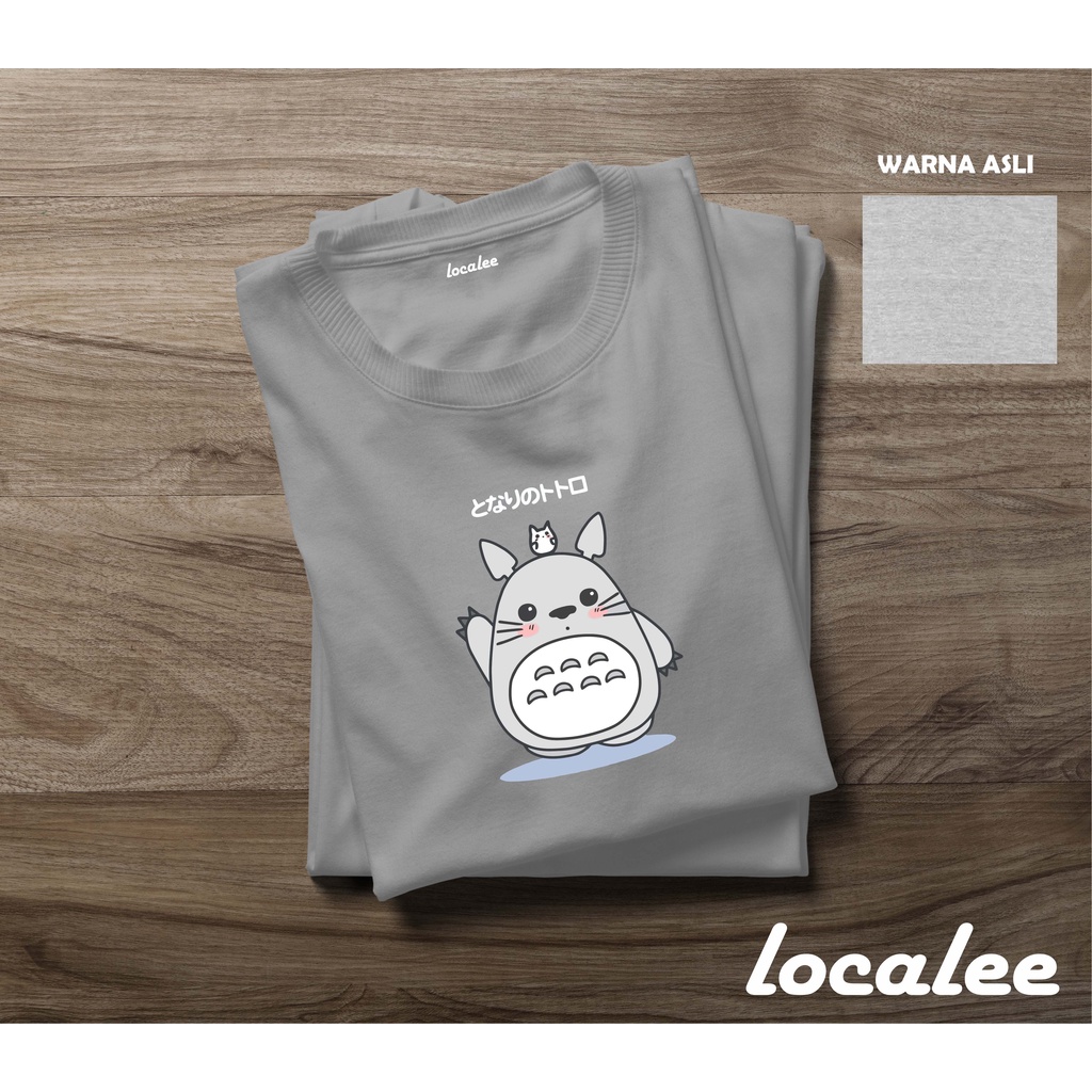 KAOS TOTORO ABU MISTY- TOTORO GREY TSHIRT-KAOS UNISEX