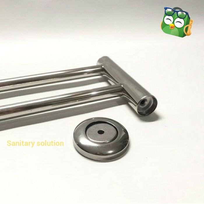 Gantungan Handuk Stanless Steel 70cm.Rak handuk dobel.Rak Handuk baju