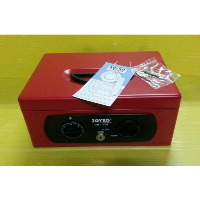 

READY Cash Box Joyko CB-27A Kunci Ganda, Size 27,3 cm x 20,4 cm x 11,7 cm BERKUALITAS