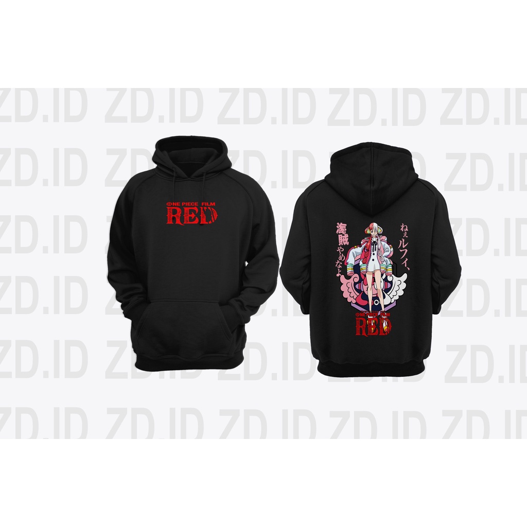 JAKET HOODIE ANIME ONE PIECE FILM RED UTA | HOODIE ANIME PRIA