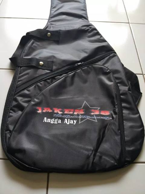 Custom Tas Softcase Gitar Elektrik Request Nama Logo Bisa Satuan