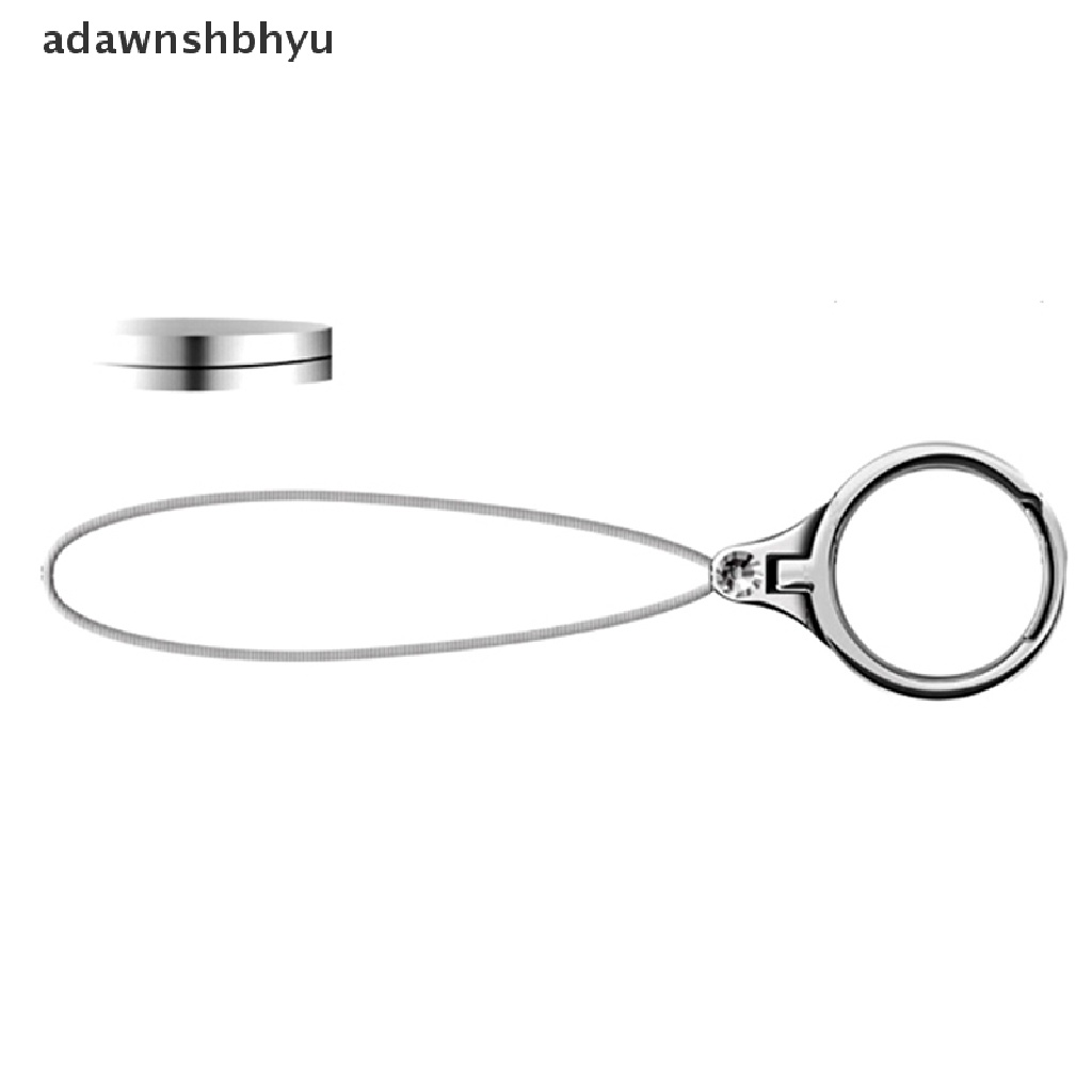 Adawnshbhyu Multifungsi 2in1 metal cell phone lanyard finger ring Tempat Handphone