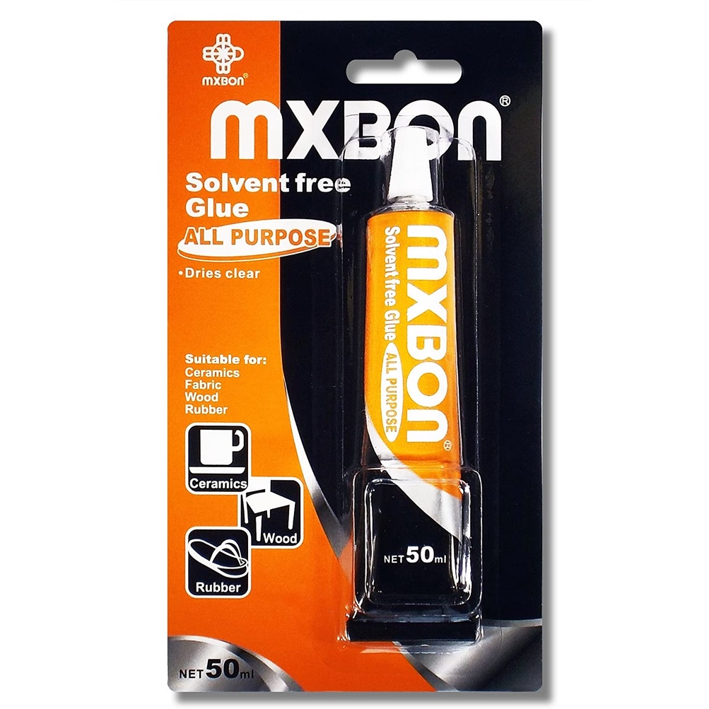 

Mxbon fabric glue solvent free,Lem kain 20Ml transparan