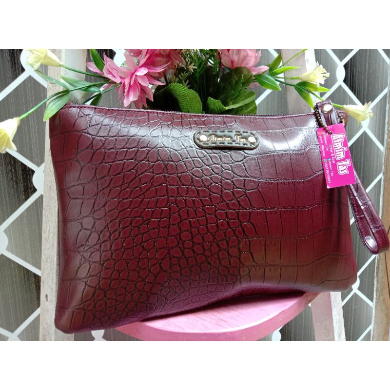 Grosir Clutch CROCO /CLUTCH croco Premium/ Wanita bisa COD