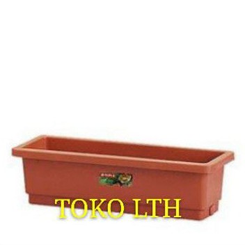 POT BUNGA SEGI PANJANG (SMALL) LION STAR FP-12 / RECTANGULAR POT TANAMAN PLASTIK