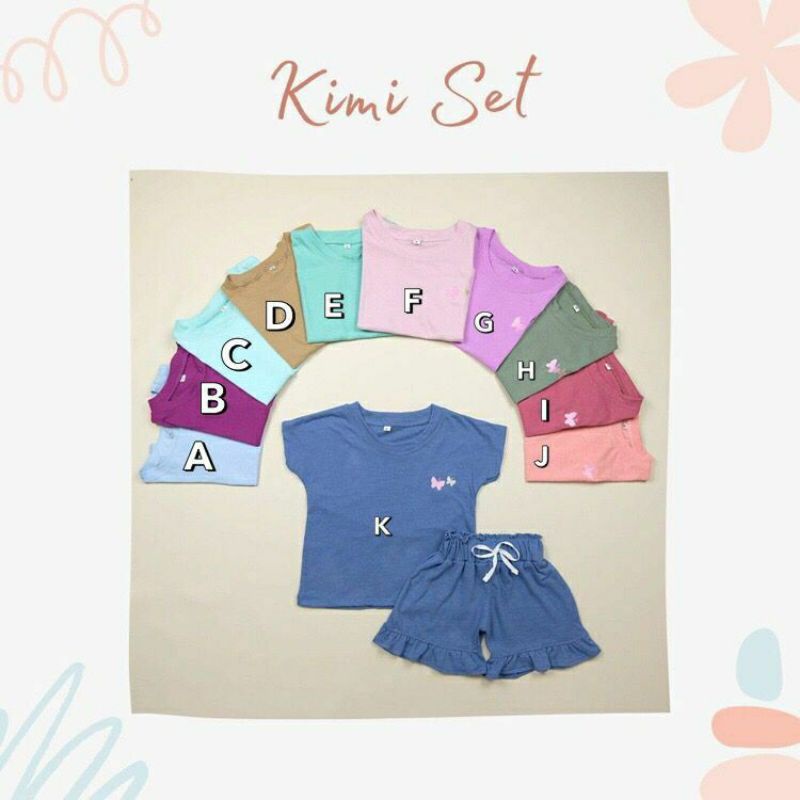 Kimi Set 2-6Th/Baju anak perempuan/Baju anak permpuan premium