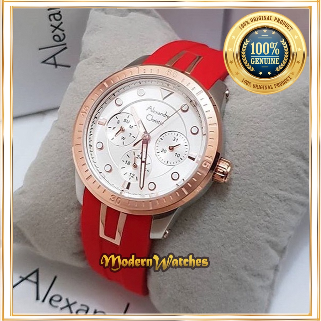 Jam Tangan Wanita Original Alexandre Christie AC 2772 - AC2772 Jam Cewek Terbaru Branded Rose Gold