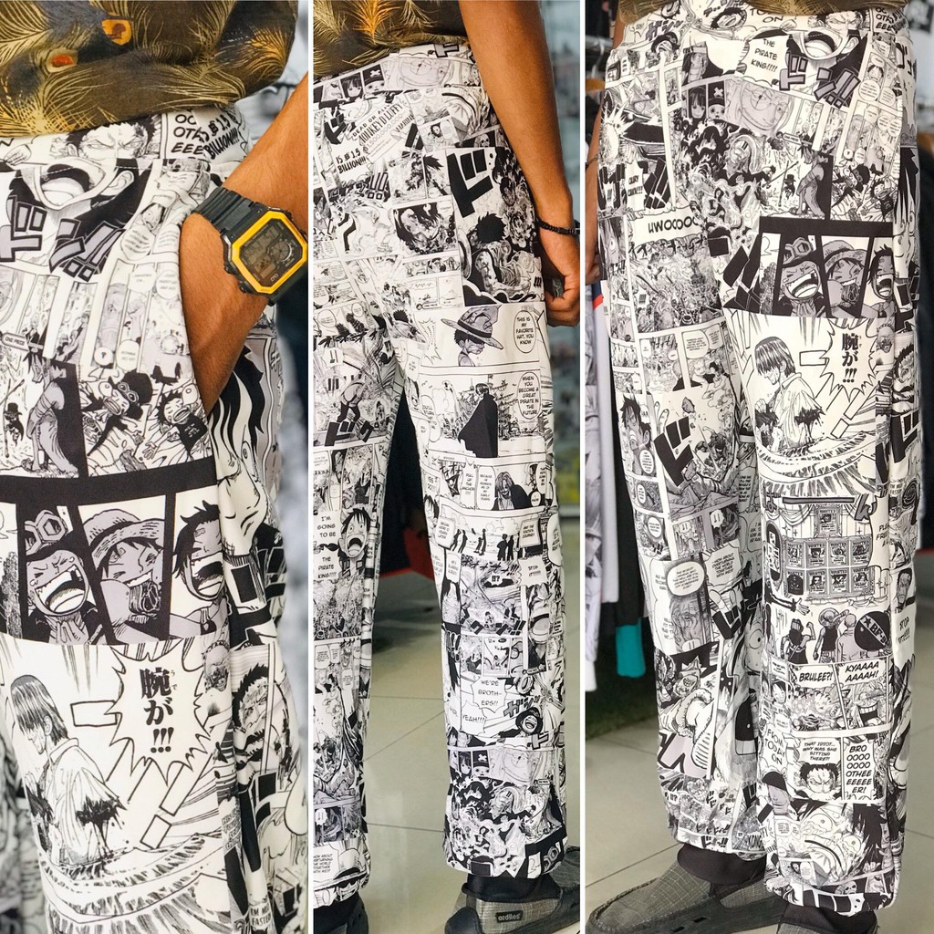 Celana Olahraga Jogger Onepiece Mugiwara Fullprint