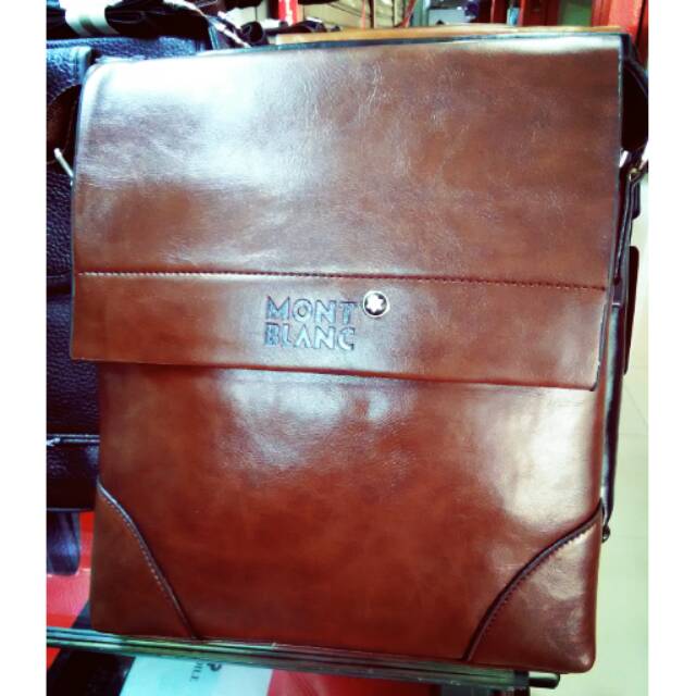 Tas selempang pria montblanc semikulit