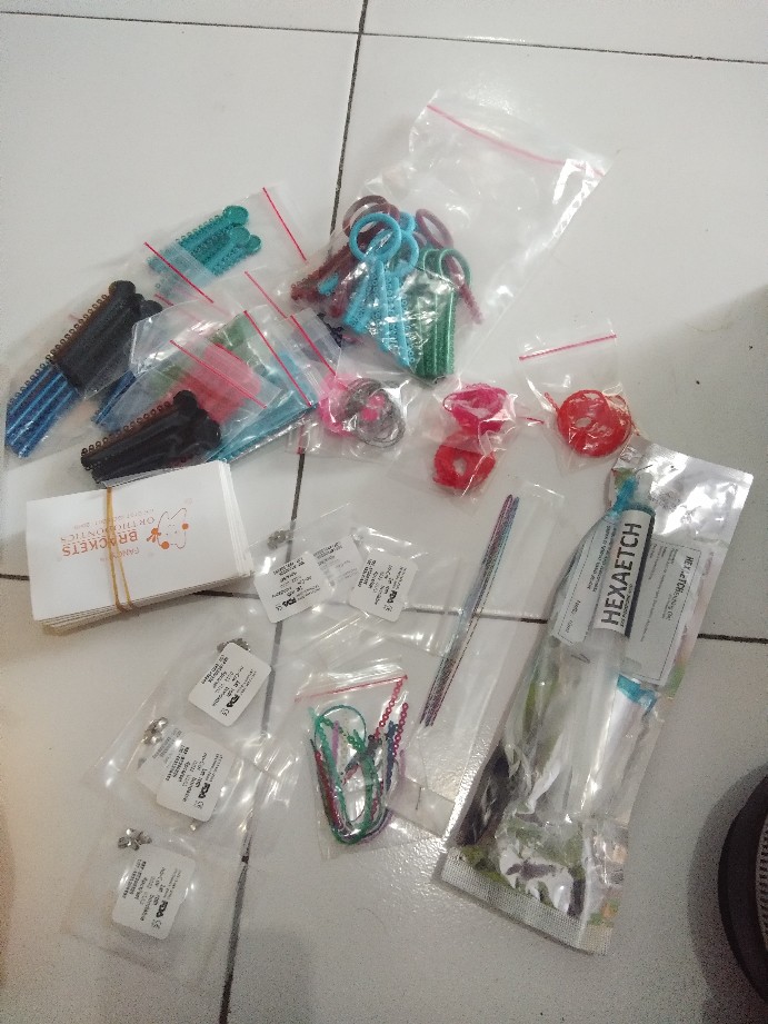 1 Meter Powerchain, Ready Putih Susu, Ungu Muda, Coklat, Orange Tua, Merah Fanta