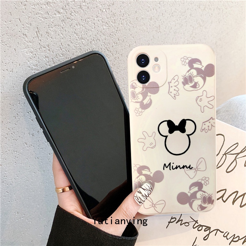 Soft Case Motif Kartun Mickey Minnie Untuk Xiaomi POCO F3 M3 Pro MI 11 Lite 10 10T Redmi 10 9A 10A Redmi Note 10 10s 10pro Max 9 8 9T 9C NFC POCO X3 Cover Penutup Mesin Cuci