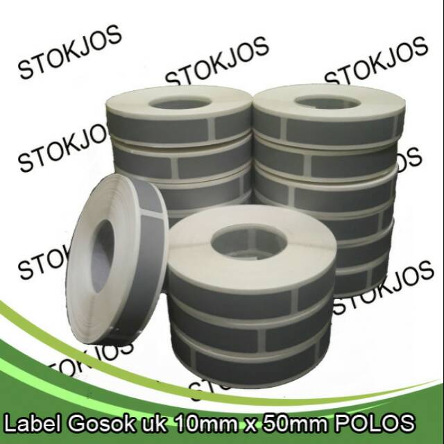 

Stiker ukuran 10mm x 50mm Polos