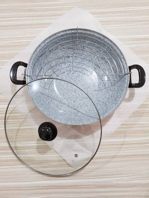 Maspion Pornito Wajan Penggorengan Deep Wok 33Cm