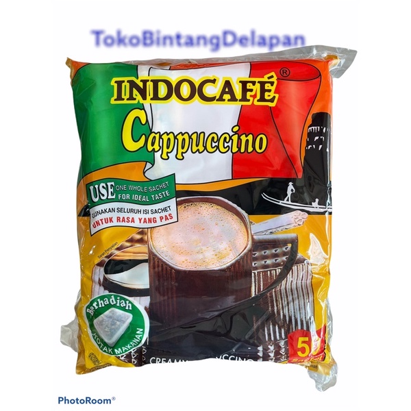 

INDOCAFE Cappuccino FREE BOX MAKANAN (50s)