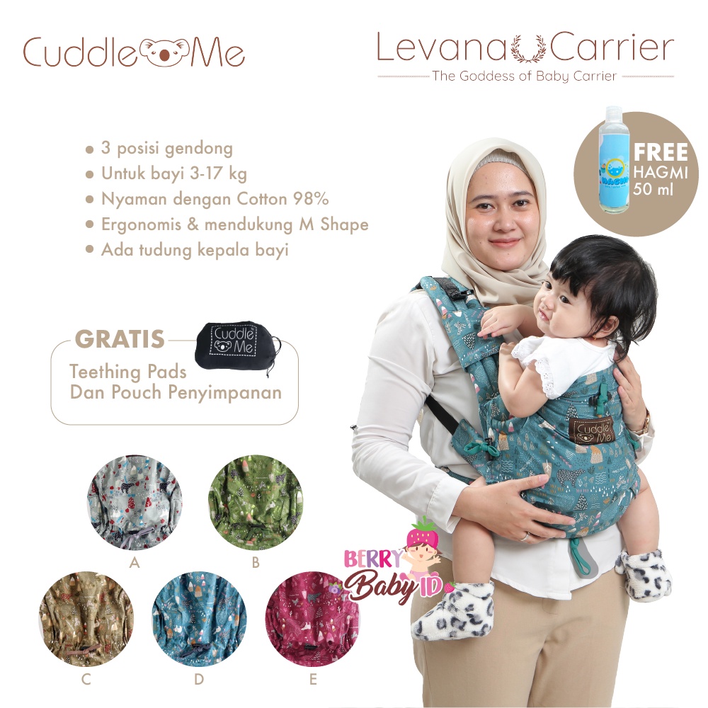 Cuddle Me Levana Carrier Gendongan Depan Gendongan Bayi Cuddleme Berry Mart