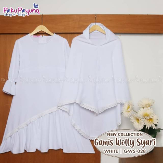 GAMIS ANAK PUTIH 2-8 TAHUN PAKU PAYUNG BEST SELLER
