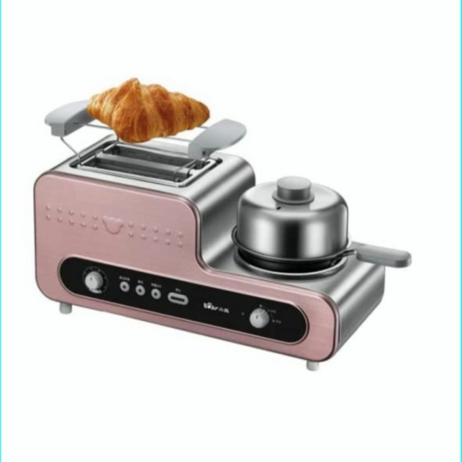 Bear Toaster Cooker Pemanggang Perebus Pemanggang Roti Multifungs