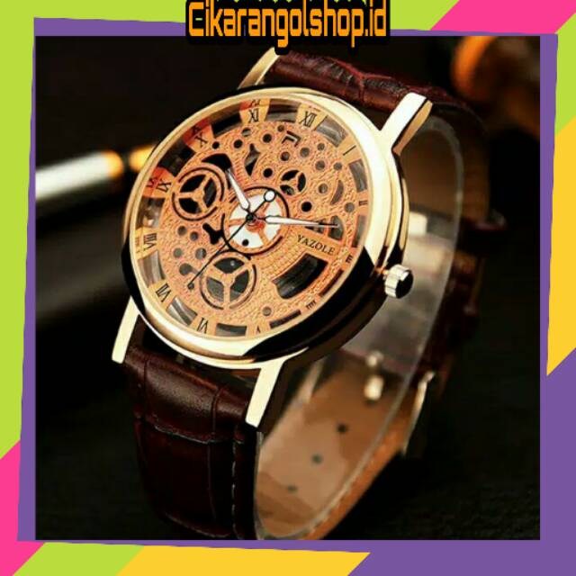 JAM TANGAN PRIA YAZOLE 321+BOX