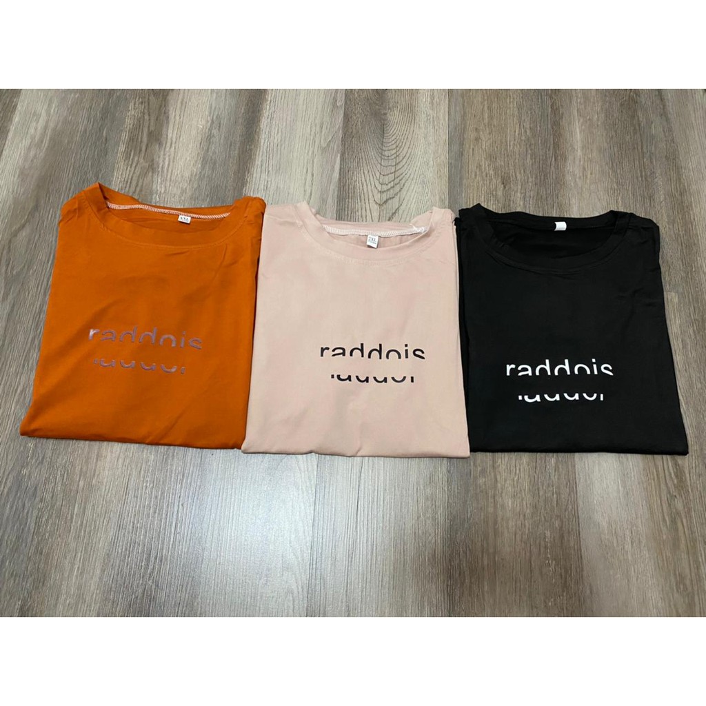 RADDOIS Overtee // Tshirt Oversize Wanita Lengan Pendek - 100% Import