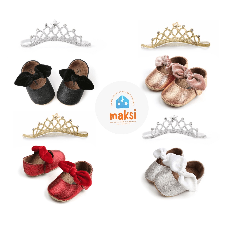 Newborn baby girl shoes classic bowknot casual shoes  pre-walker toddler shoes