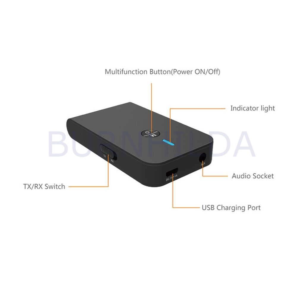 2in1 Audio Bluetooth 5.0 Receiver Transmitter 3.5mm mobil motor burnhilda