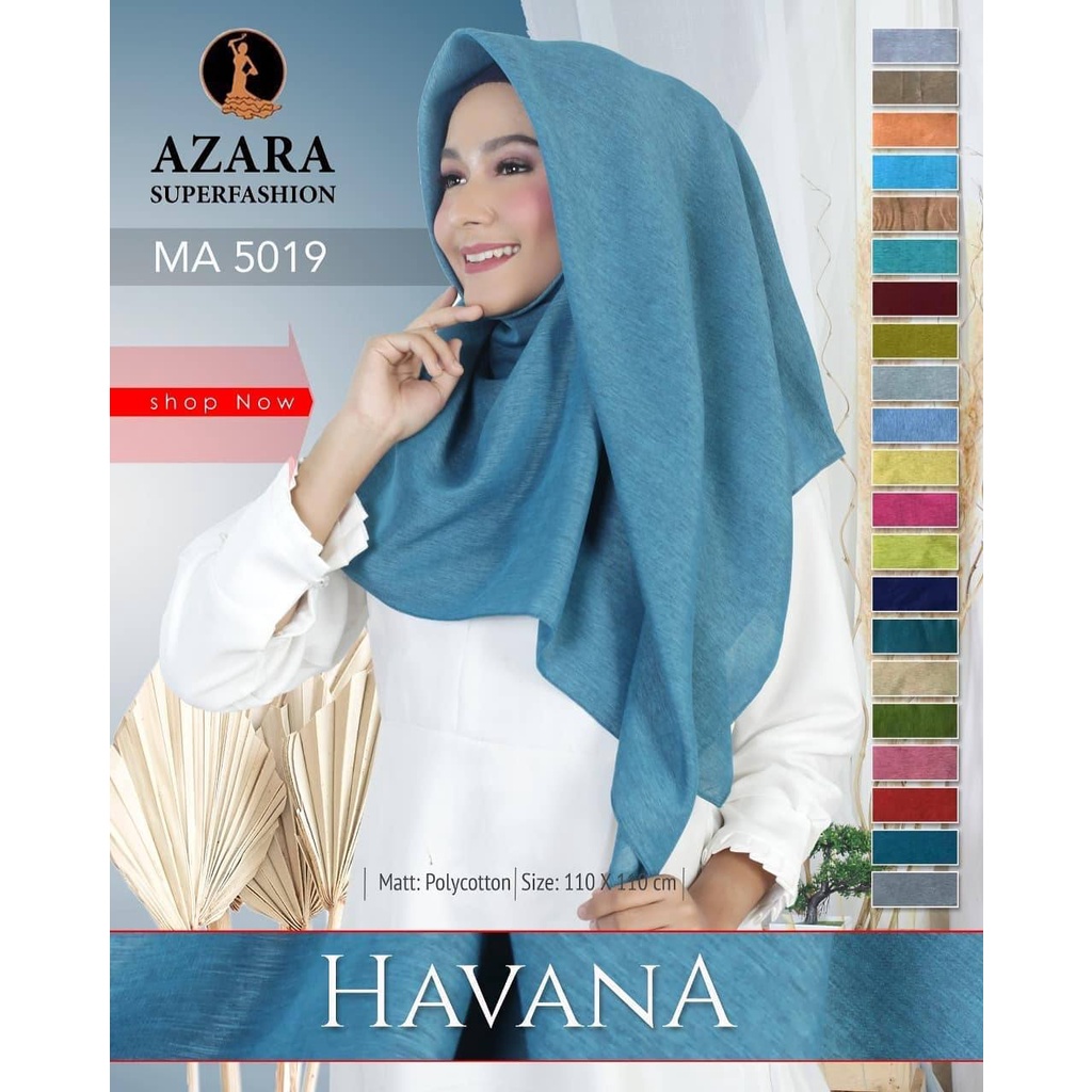 Agen Supplier Grosir Hijab Azara Havana Jilbab Segiempat Tepi Jahit Jilbab Termurah