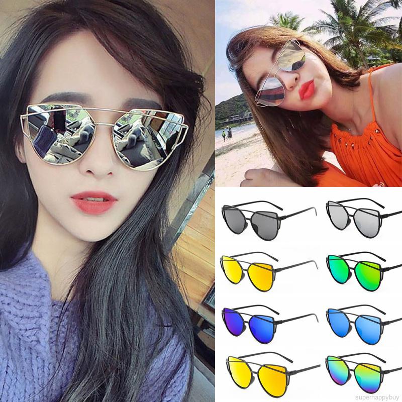 Kacamata Hitam Frame Metal Vintage Sunglassess GF13 versize Cat Eye wanita ACC