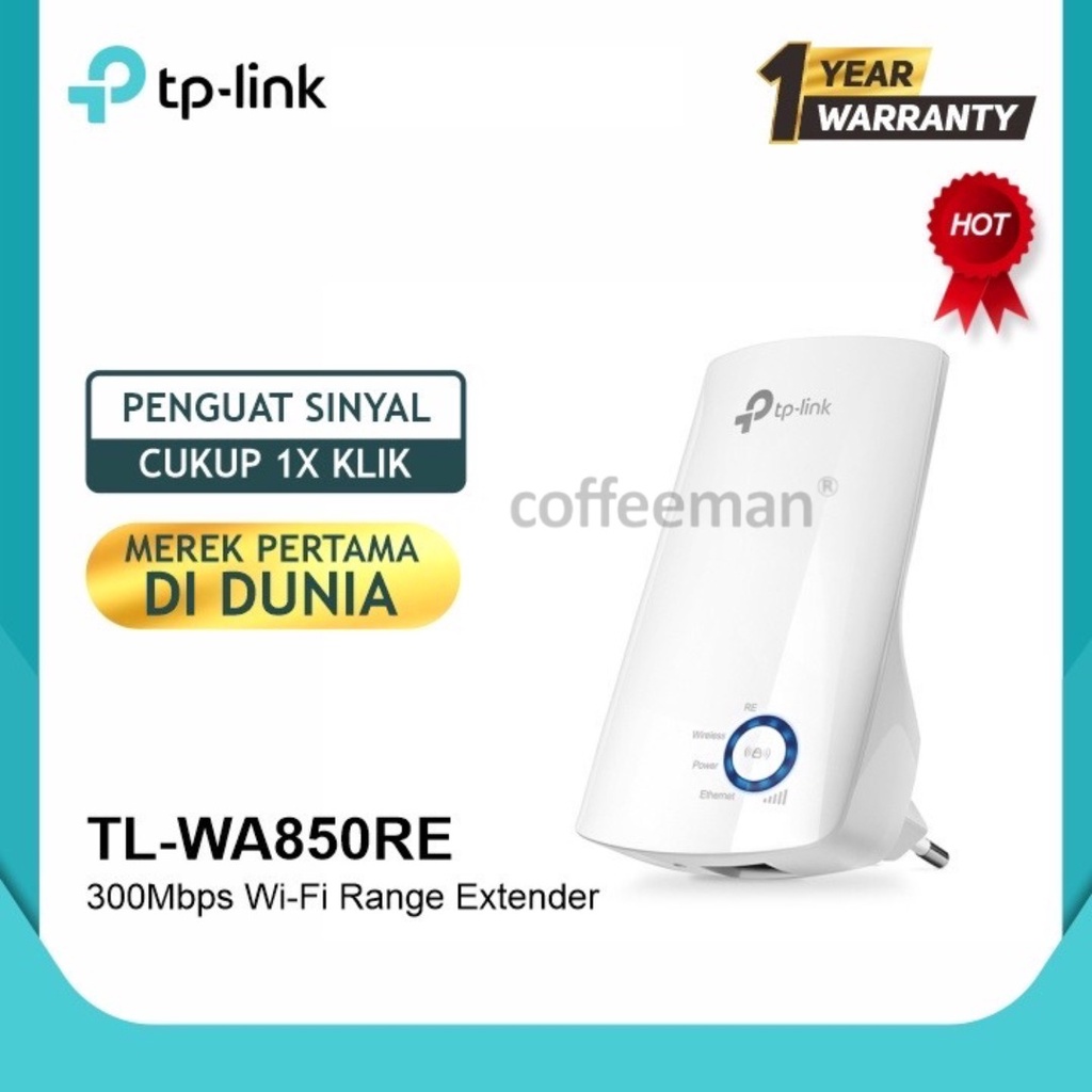 Tp-Link TL-WA850RE 300Mbps Universal Wireless N Range Extender WA850RE 850RE
