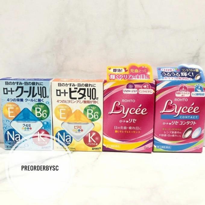 ROHTO LYCEE VITA COOL EYEDROP OBAT TETES MATA SOFTLENS/ NON SOFTLENS