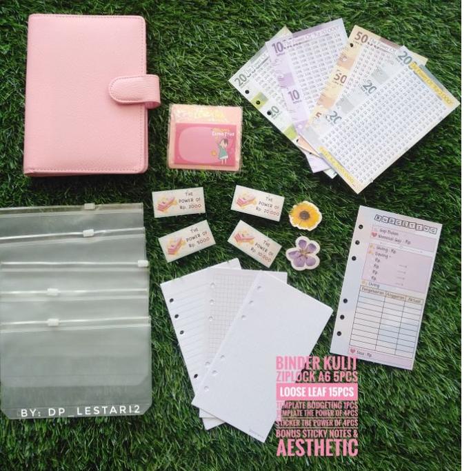 

Special Price.. BINDER BUDGETING || Paket bundle budgeting lengkap || binder daisy A6 binder squin binder kulit jeruk