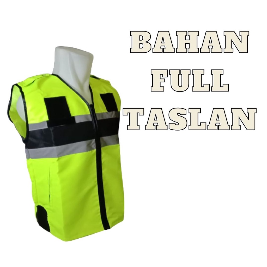 Rompi polisi/Rompi Pria/Polos dan Rompi Security Bahan full Taslan/Rompi/Vest Pria/Lantas/Polisi/Sec