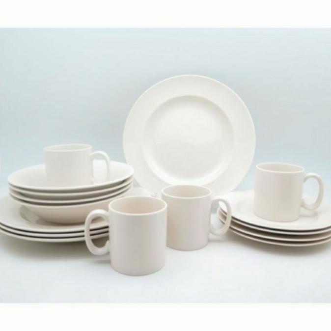 %%%%] Dinner Set Putih Gading (16 pcs)