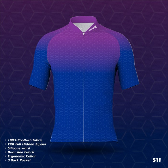 Jersey Sepeda Singletrek1 RB ZIPP w/ Silicone bahan Cooltech JDCO S11