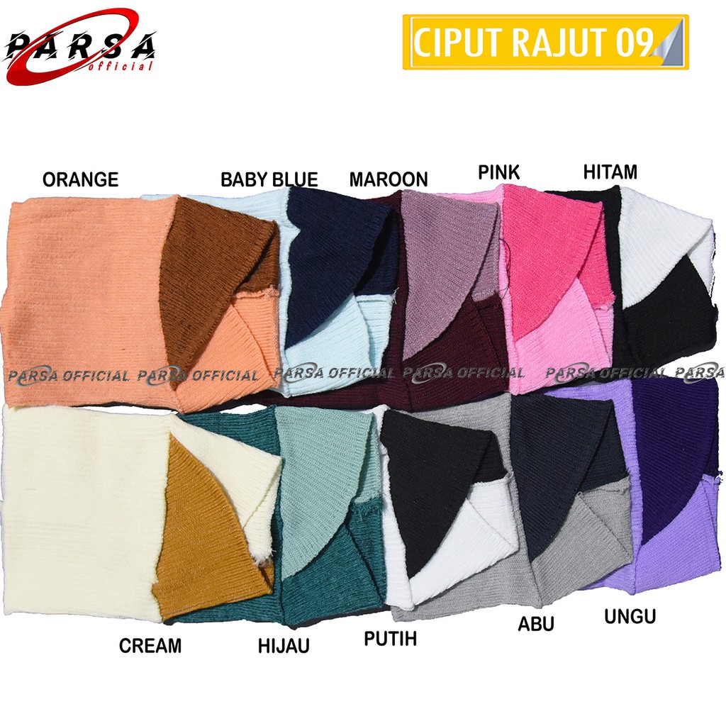CIPUT RAJUT  BANDANA SILANG - CIPUT BANDANA RAJUT SILANG ANTI PUSING ACECORES HIJAB