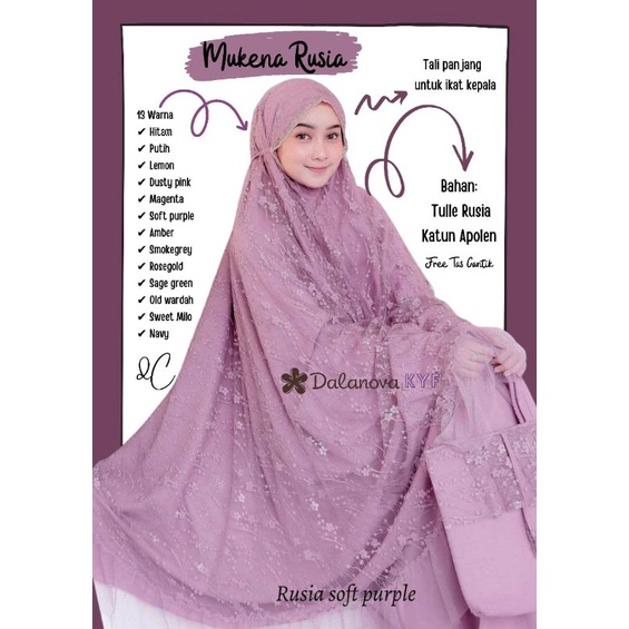 Dalanova Mukena Rusia Dewasa
