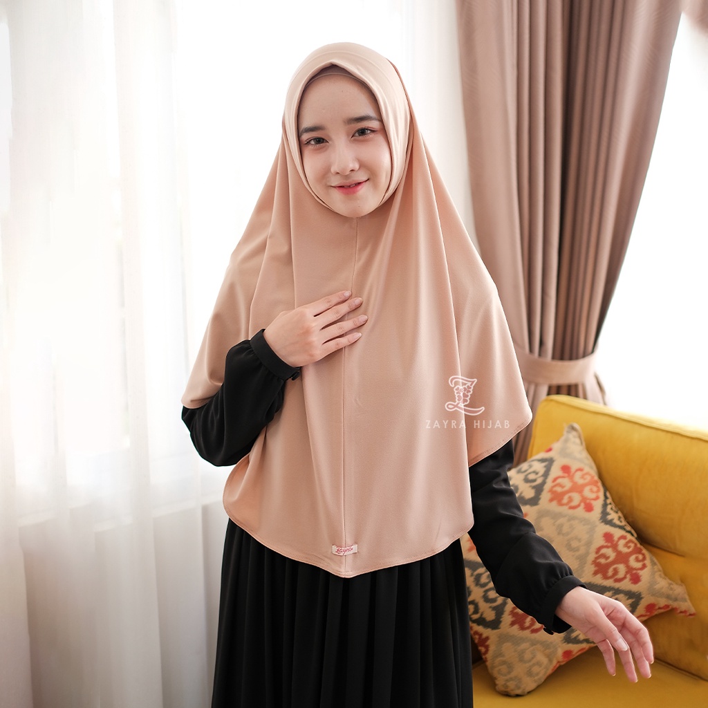 Khimar Daily Rumi by Zayrahijab-Natural Creamy