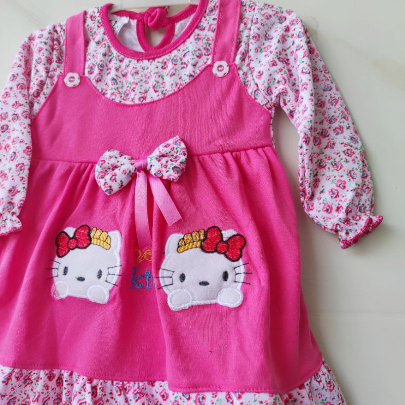 YEIKO HIJAB setelan gamis baju celana jilbab kerudung anak muslim bayi hello kitty tsum tsum