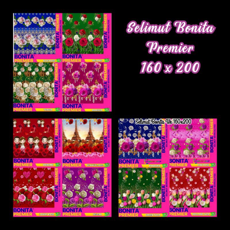 SELIMUT BONITA PREMIER UK 160x200  LEBIH TEBAL HALUS