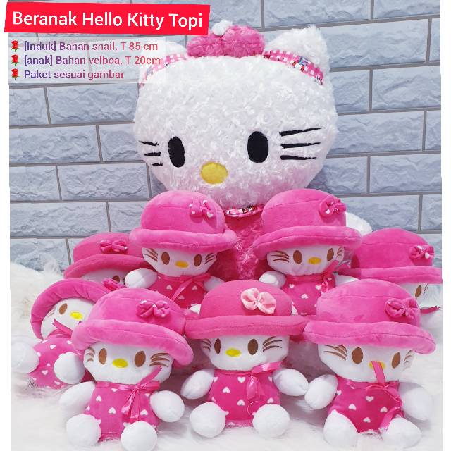 Boneka Beranak Hello Kitty Jumbo dan Hello Kitty Mini