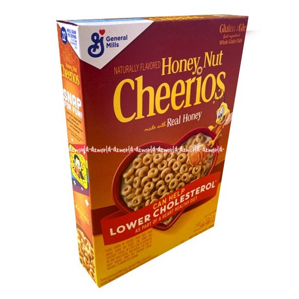 Honey Nut Cheerios Whole Grain Oats 306gr Sereal Madu Kacang Cerios