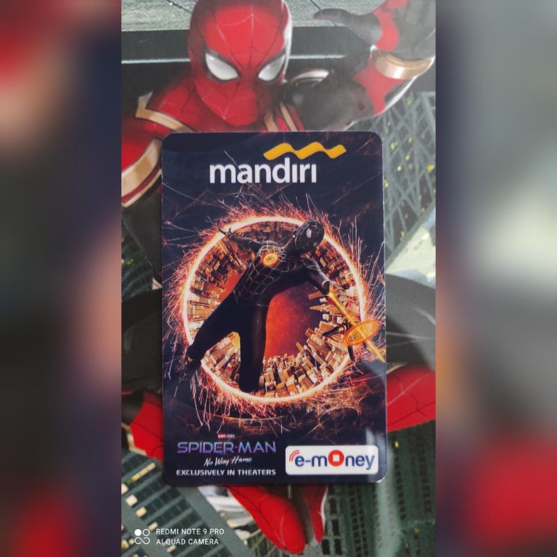 Mandiri eMoney SPIDERMAN ORI /Like eTOLL Tapcash Flazz or Brizzi