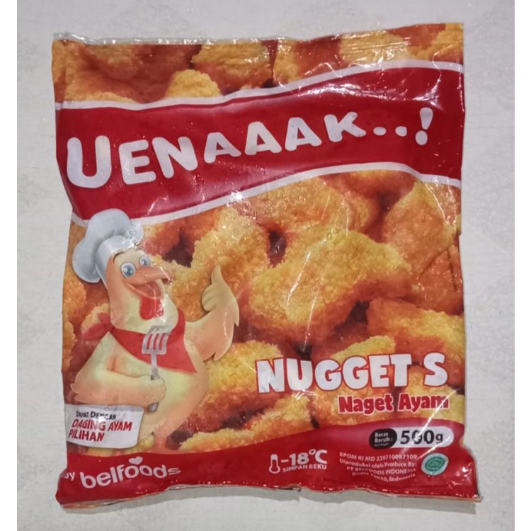 

Belfoods Uenaaak Nugget S 500 gr Frozen Food Murah | Makanan Beku | Olahan Daging Ayam Siap Goreng