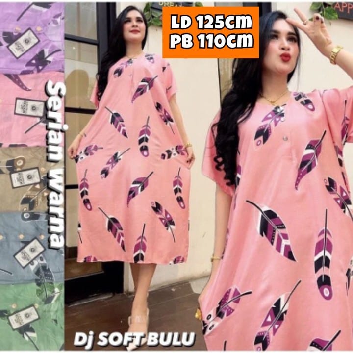 DASTER JUMBO SOFT BULU LD 125 - 130 / PJ 115 BUSUI DADA KANCING BAHAN SANTUNG ADEM TIDAK NERAWANG
