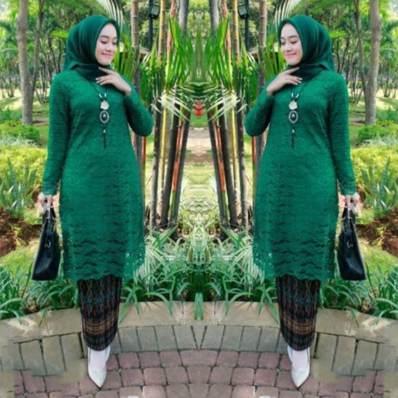 SETELAN KEBAYA / KEBAYA BRUKAT / KEBAYA MODERN / KEBAYA PUTIH-4