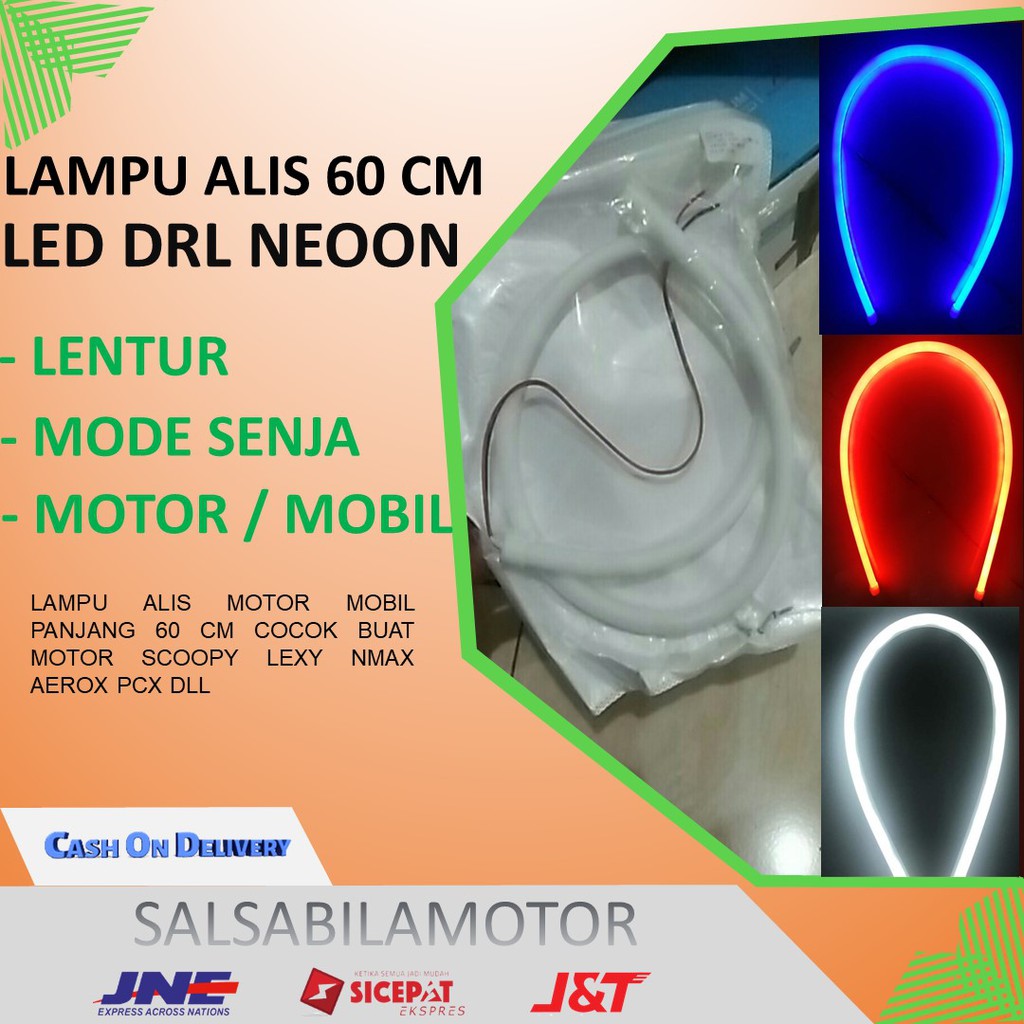 Lampu alis variasi motor senja led alis neon/selang universal variasi motor for vario pcx scoopy,nma
