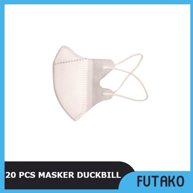 FUTAKO 20 PCS Masker Duckbill / Duckbill Earloop / Masker Duckbill