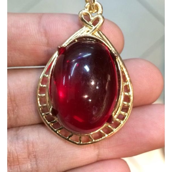 Liontin Titanium Batu Merah Siem/Siam HQ